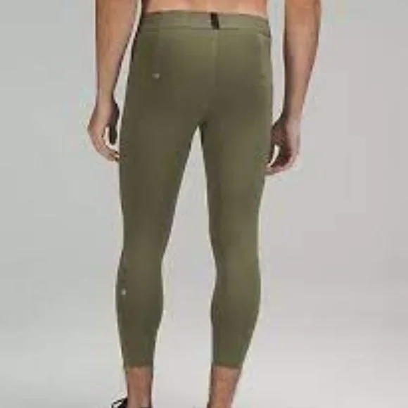 NWT Lululemon Men’s License To Train Green Tights Size Medium - Picture 2 of 8